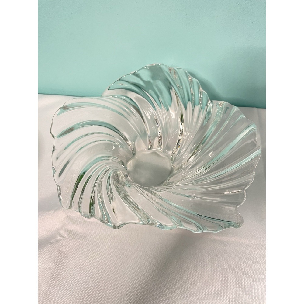 Mikasa Belle Epoque 12.5" Centerpiece Crystal Bowl Germany‎ NWT